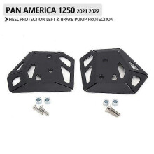 (Set) Chránič päty a brzdovej pumpy pre motocykle kompatibilný s Pan America 1250 2021-2022, nehrdzavejúca oceľ, čierna
