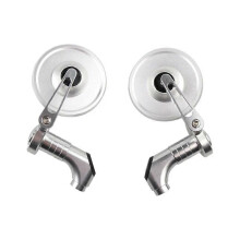 (Silver) CNC-alumiininen sivupeili, yhteensopiva VESPA Primavera Sprint 150 GTS 300 GTV -moottoripyörän ja skootterin kanssa