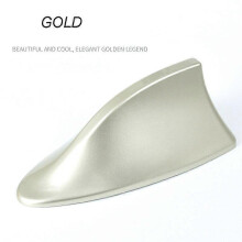 (TX01-Gold) Universal Car Shark Fin Antenna Compatible with Kia Rio Sportage Cerato - ABS FM Radio Signal Aerial
