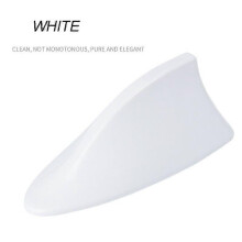 (TX01-White) Universal Car Shark Fin Antenna Compatible with Kia Rio Sportage Cerato - ABS FM Radio Signal Aerial