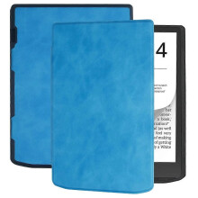 (Sky Blue) Tablet-Hülle aus Leder, kompatibel mit Pocketbook InkPad 4 Color2 3 PB743, Schutz aus PU-Leder