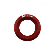 (Red) Zündschalter-Schutzring aus Aluminium, kompatibel mit Vespa GTS, GTV, LX, PX, Super Sport, Sprint, Primavera 150 und 300