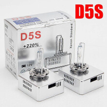 (D5S-4300 K) D5S HID Xenon Car Headlight Bulbs, 2 Pieces, 25W 12V, 4300K 6000K 8000K, Anti-UV Glass Tube, Fits Original OEM Ballast