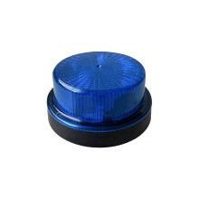 (Blue) Luz de advertencia giratoria estroboscópica LED, compatible con 12V y 24V, para coches furgonetas camiones como indicador de emergencia