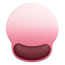 (Rose pink) Ergonomisches Silikon-Mauspad mit rutschfester Handgelenkauflage, 250 x 220 mm, verschiedene Farben für den Einsatz am Schreibtisch