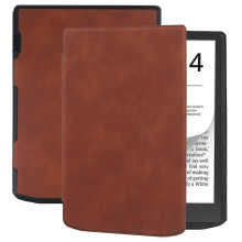 (Coffee) Leather Tablet Case Compatible with Pocketbook InkPad 4 Color2 3 PB743 PU Leather Protection