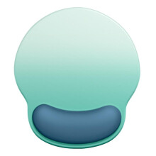 (Water blue) Ergonomisches Silikon-Mauspad mit rutschfester Handgelenkauflage, 250 x 220 mm, verschiedene Farben für den Einsatz im Büro.