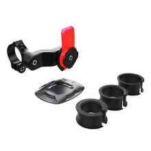 (Red) Motorcycle Phone Mount Bracket for Handlebars, Compatible with Bicycles and Scooters, Shockproof Anti-Shedding, Quick Release, 22.2-28.6mm