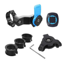 (blue) Motorrad-Handyhalterung mit Vibrationsdämpfer, 1 Stück ABS-Handyhalterung mit Selbstverriegelung, 12 x 12 x 6 cm, hergestellt in China