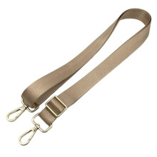 (NougatBrown, 1pc) Bag Shoulder Strap, Adjustable Widened Durable Nylon Strap with Snap Hook Clip, for Single Shoulder Crossbody Bags DIY Accessories