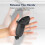 (Black) Protective Sleeve for Meta Quest Pro Controllers, Silicone Cover with Adjustable Knuckle Strap 5
