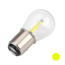 (Yellow) Auton hehkulamppu BAY15D 1157 12V LED-auton jarru- ja peruutusvilkku, DC 12V 2W lasikotelo 25 000 tunnin käyttöikä