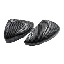 (Carbon Look) Tampa de Espelho Lateral Compatível com Ford Focus MK4 2019-2023, ABS Fibra de Carbono Preto, 2 Peças