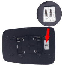 (Left) Lämmitettävä taustapeilin lasi jalustalla, yhteensopiva DODGE RAM 1500 2500 2009-2019 kanssa, vasen tai oikea sivupeili