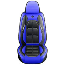 (blue, 1pcs) 1pcs Universal Artificial Leather Car Seat Cover, All Seasons PE Foam Cushion for Driver or Passenger Seat
