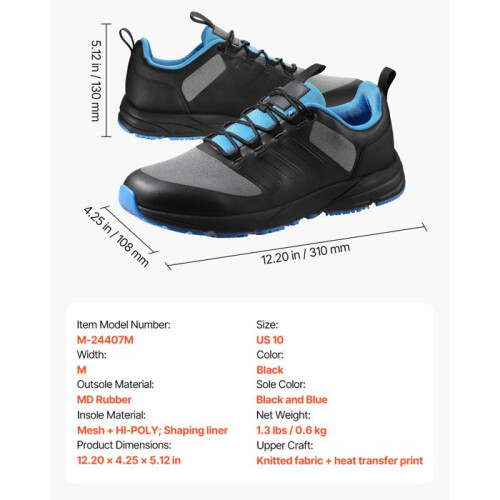 Chaussures de Cross-training - DUOKU - M-24407M - Pointure EU 42 - Largeur M - Noir 2