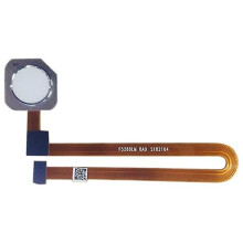 (White) Fingerprint Button Flex Cable Replacement compatible with Xiaomi Mi 8, Repair Broken Inoperable Fingerprint Recognition Function
