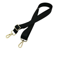 (Black, 1pc) Bag Shoulder Strap, Adjustable Widened Durable Nylon Strap with Snap Hook Clip, for Single Shoulder Crossbody Bags DIY Accessories