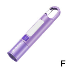 (Purple) Svietidlo s háčikom, 800 lúmenov, nabíjateľné cez USB, 3 režimy osvetlenia na kempovanie a turistiku