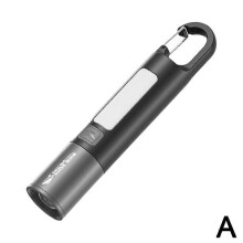 (Black) Svietidlo s háčikom, 800 lúmenov, nabíjateľné cez USB, 3 režimy osvetlenia na kempovanie a turistiku