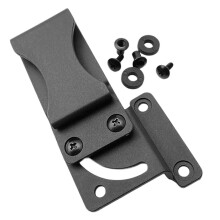 (Black, C style) KYDEX-Hüftclip, Nylon-Scheidenclip, Zubehör für Werkzeugscheiden im Outdoor-Bereich mit Schrauben, Armeegrün, B-Stil, 102 x 36 mm