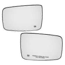 (Pair) Lämmitettävä sivupeilin lasi pohjalla, yhteensopiva Dodge Ram 1500 2500 2009-2019 neljännen sukupolven malliin ilman vetopeilejä