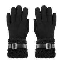 (black) Winterhandschoenen met touchscreen en winddichte manchetten voor hardlopen, fietsen en andere buitenactiviteiten.