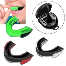 (black) Mouthguard, EVA, Reusable, High-Density, Soft & Sturdy, Fits Teeth, Breathable Design for Sports