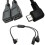 (Left bend) Y Splitter Cable with Built-in Chip, 30cm, Compatible with Micro USB for Stable Charging and Anti-Interference Data Transfer 1