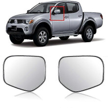 (Right) Ensemble de rétroviseurs extérieurs chauffants gauche et droit compatibles avec Mitsubishi Triton L200 2005-2015 - Remplacement direct