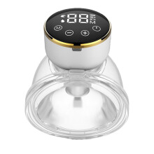 (White) Tiralatte senza fili a mani libere con rivestimento in silicone alimentare, 3 modalità e 9 livelli per un utilizzo confortevole.