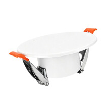 (white) Plafondgat Dekplaat, ABS materiaal, klembevestiging, decoratieve naadloze afdekking voor ongebruikte muur- en plafondopeningen