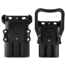 (320A Set) Prise industrielle compatible avec Linde Jungheinrich chariot élévateur chargeur de batterie, bornes cuivre coque ignifugée ABS