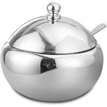(11*7cm) Zuccheriera in acciaio inox 304 lucidato, capacità 500 ml o 740 ml, ideale per la cucina e la tavola.