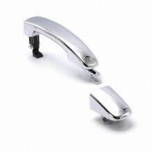 (Handle NO Key Hole) Krominen ulko-ovenkahva suojuksella, yhteensopiva Ford Ranger Everest T6 T7 Mazda BT50 2012-2020 kanssa, vasen tai oikea.