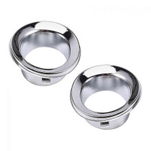 (Electroplated silver) Car Front Fog Lights Frame Trim Ring Compatible with Mini R50 R52 R53 2002-2006, Electroplated Silver ABS