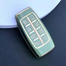 (Green) TPU-Schlüsselhülle kompatibel mit Hyundai Genesis GV70, GV80, GV90