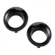 (Glossy black) Front Fog Lights Frame Compatible with Mini R50 R52 R53 2002-2006 Electroplated Silver ABS