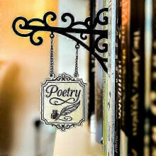 (E) Placa Organizadora de Livros em Madeira para Biblioteca com Suporte e Corrente - Fantasia, Romantasia, Adulto Jovem ou Romance Sombrio