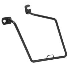 (Left) Support de sacoches latérales pour moto, compatible avec Kawasaki W400, W650, W800, W800 Cafe et W800 Street. Porte-bagages en métal noir.