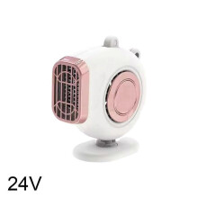 (White, 24V) Calefactor para coche 12V 24V 150W, deshielo y desempañado para parabrisas, rotación 180 grados, 2 velocidades