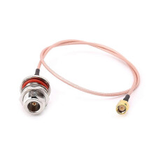 (50cm) RG316-Koaxialkabel mit N-Buchse (Einbaustecker) auf SMA-Stecker (Stecker), 50 Ohm Kupfer, verschiedene Längen verfügbar