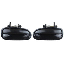 (rear Door Handle) Vonkajšia kľučka predných dverí, 2 kusy, čierna ABS, kompatibilná s Honda Civic EK3