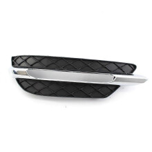 (Net left) Left LED DRL Fog Light Compatible with Mercedes C-Class W204 2011-2013, Chrome Trim, ABS Housing