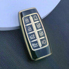 (Green) Key Shell Case Compatible with Hyundai Genesis GV70 GV80 GV90 2020 2021 2022 TPU Protective Cover Holder