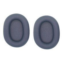 (Blue) Náhradné náušníky kompatibilné so Sony WH-1000XM6, náušníky z pamäťovej peny s proteínovou kožou, čierne, modré, strieborné