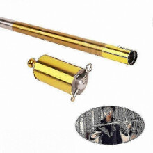 (Gold, 1.3m) Professionelle, teleskopierbare, elastische Metall-Stützstange, 110/150 cm, für Fotografie und Studiobeleuchtung