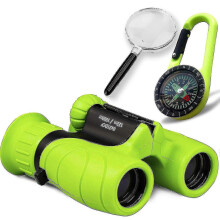 (Green) Fernglas s kompasom a lupou pre deti 8x21 | Ďalekohľad pre detské outdoorové aktivity