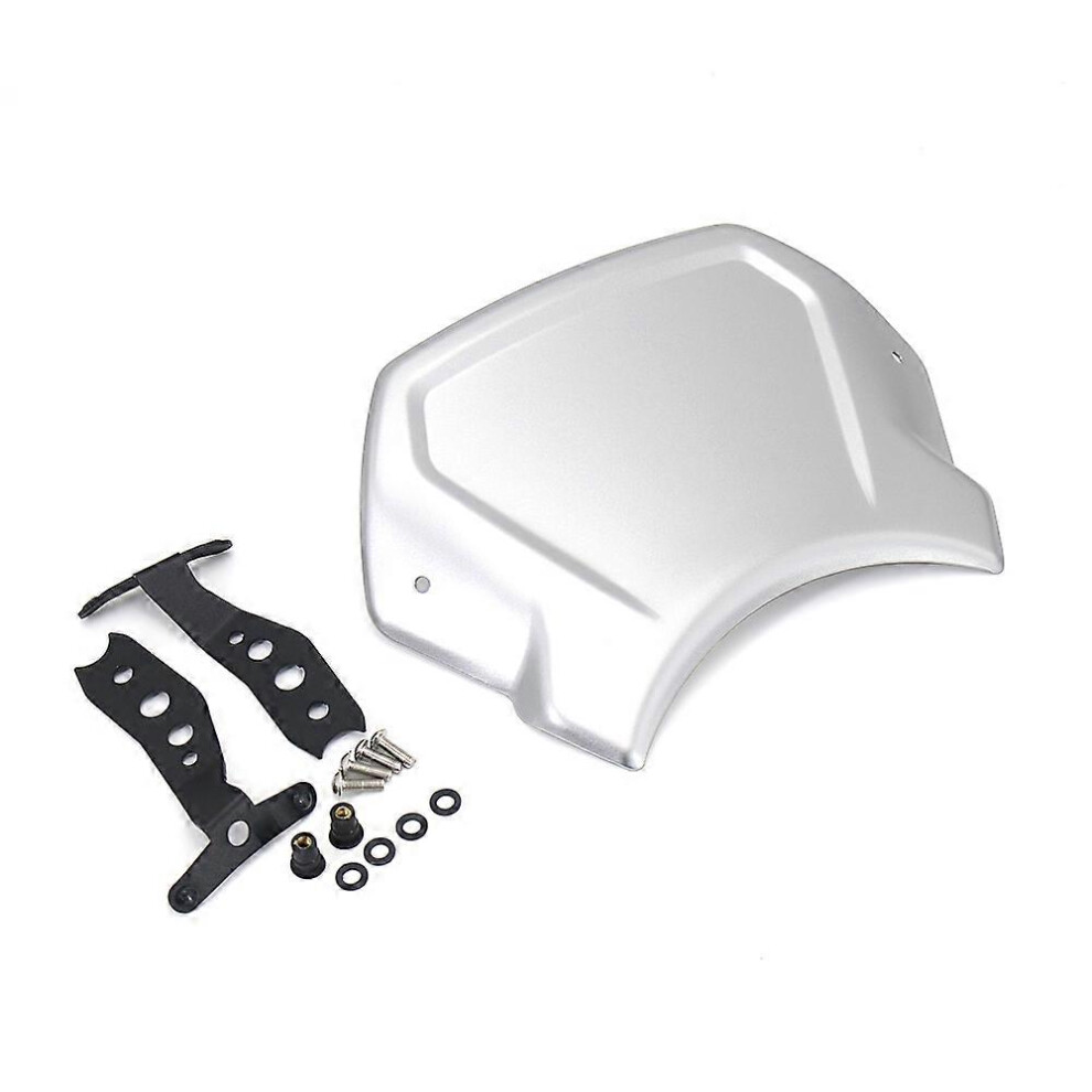 (Silver) Aluminum Windshield Air Deflector Compatible With Yamaha Xsr900 2016-2021 Motorcycle Silver 6933168029306