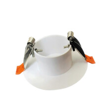 (S) Ceiling Cover Plate Decorative Panel for Downlight Hole, Spring Clip Design, PP Material, Wall Mount